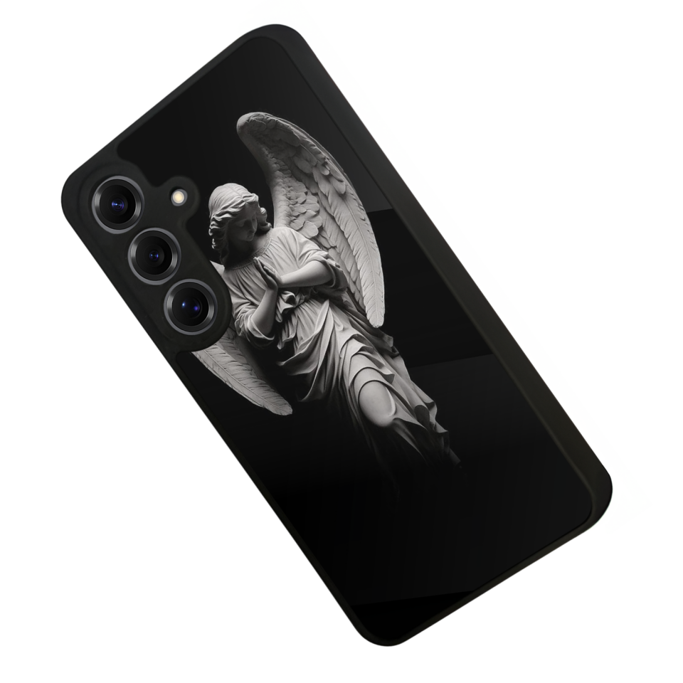 Samsung Galaxy S25 Uyumlu Melek Tasarımlı Glossy Premium Kılıf