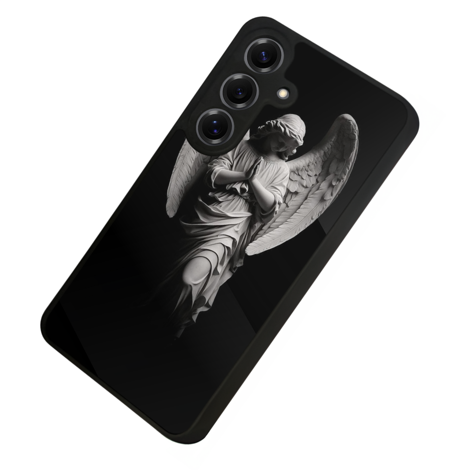 Samsung Galaxy S25 Uyumlu Melek Tasarımlı Glossy Premium Kılıf