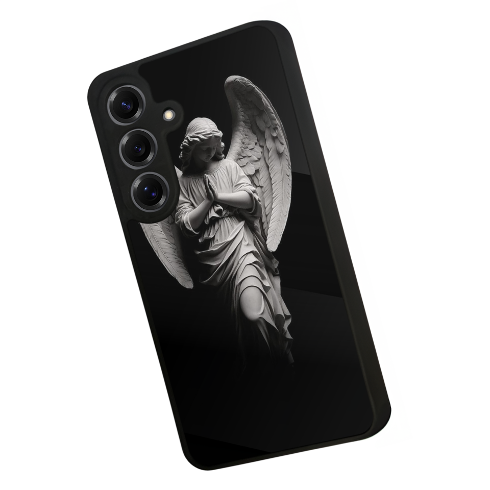 Samsung Galaxy S25 Uyumlu Melek Tasarımlı Glossy Premium Kılıf