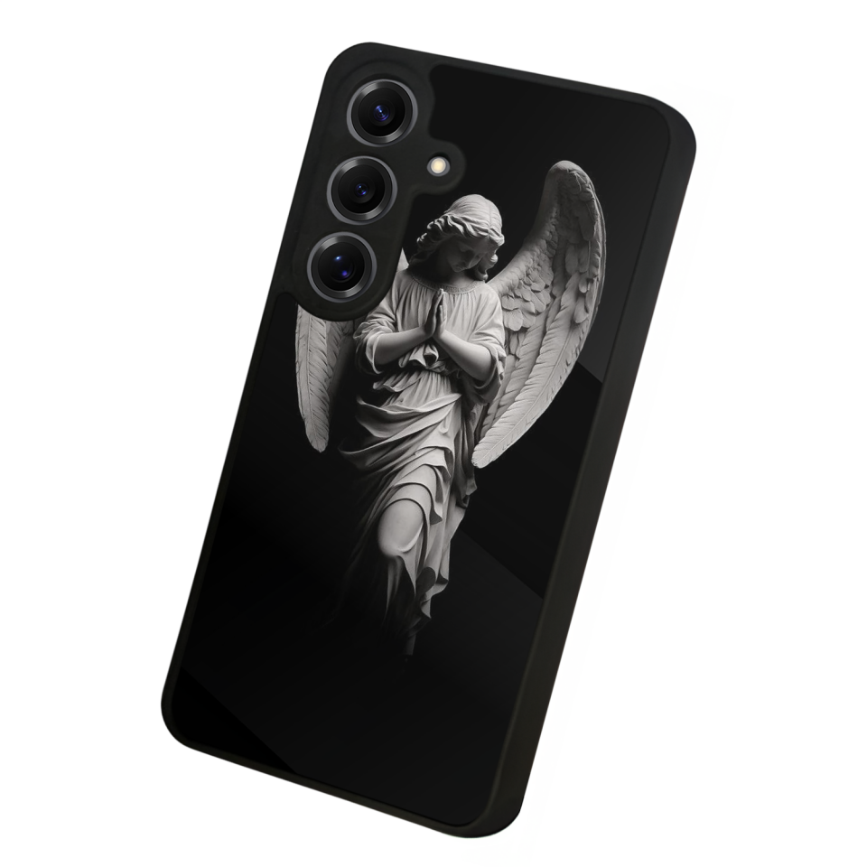 Samsung Galaxy S25 Uyumlu Melek Tasarımlı Glossy Premium Kılıf