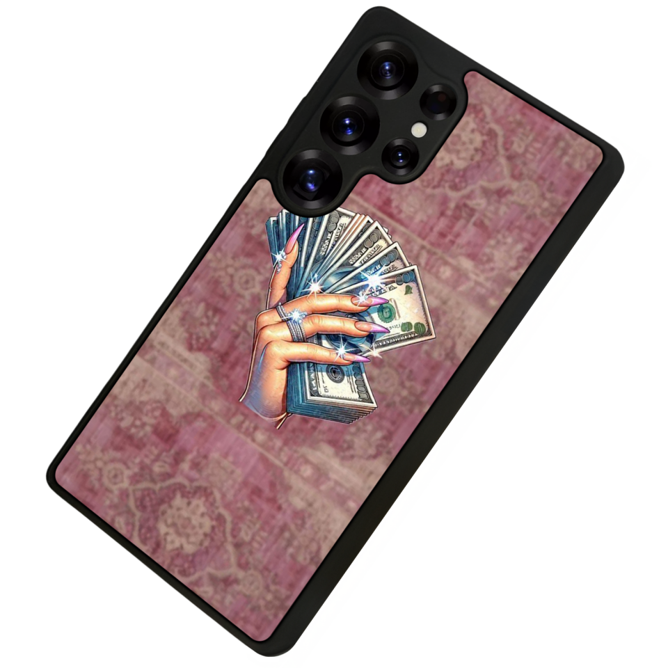 Samsung Galaxy S25 Ultra Uyumlu Money Para Tasarımlı Glossy Premium Kılıf