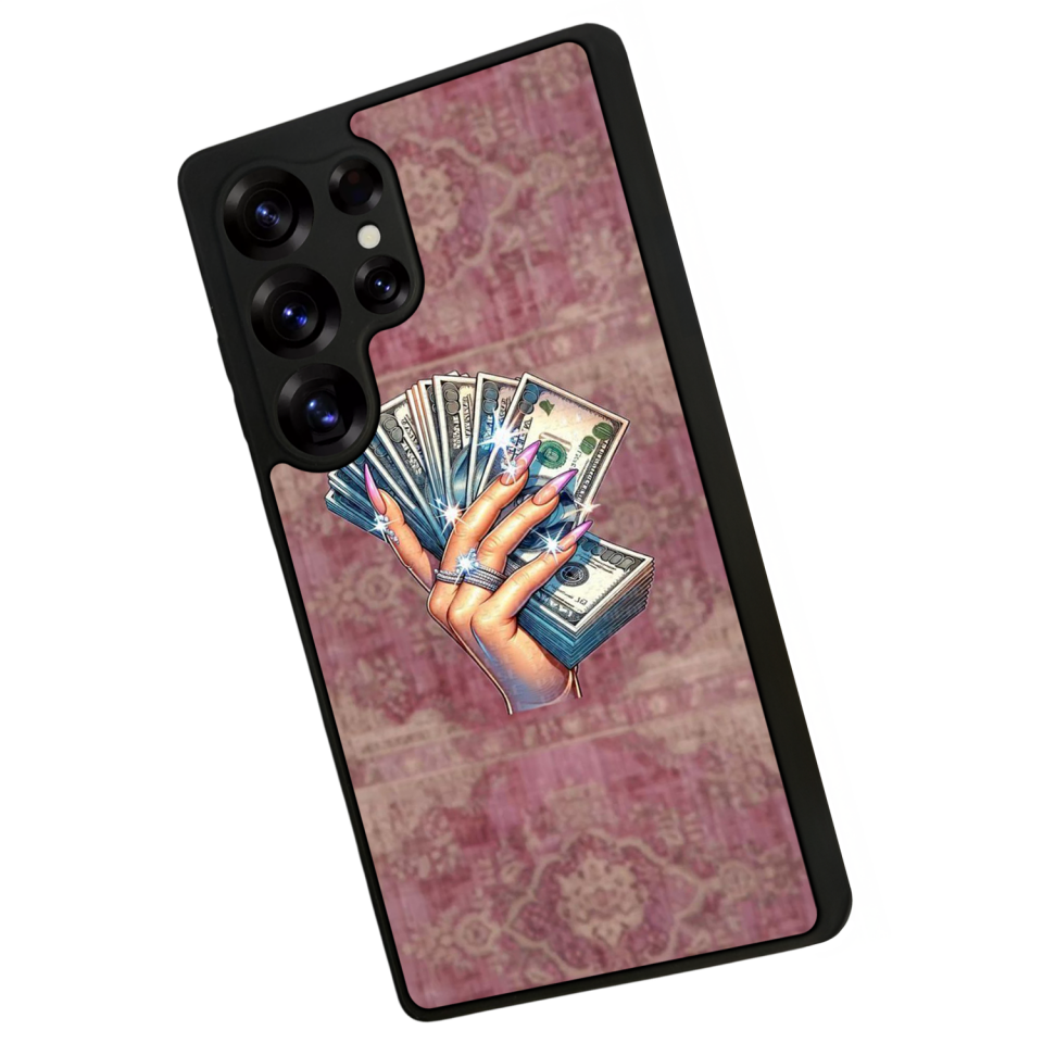 Samsung Galaxy S25 Ultra Uyumlu Money Para Tasarımlı Glossy Premium Kılıf