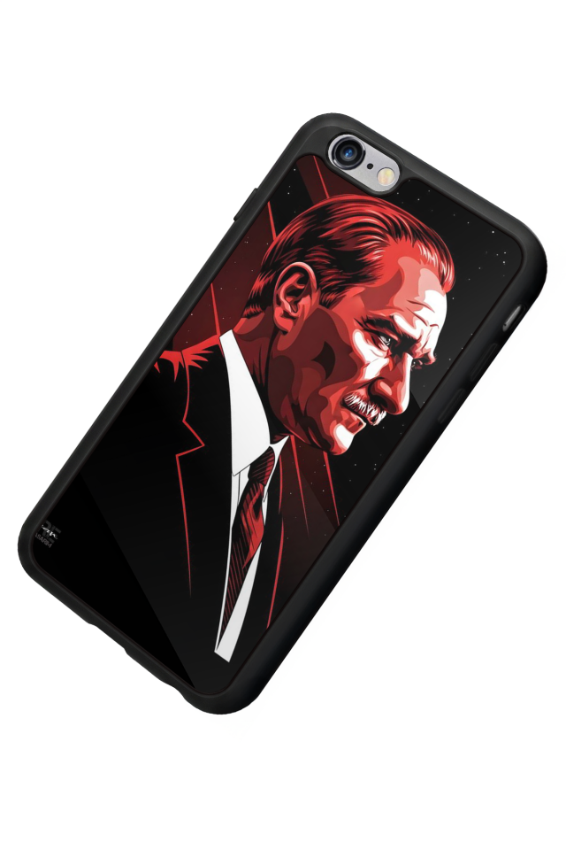 iPhone 6 Plus Uyumlu Mustafa Kemal Ataturk Tasarımlı Glossy Premium Kılıf