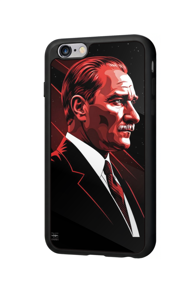 iPhone 6 Plus Uyumlu Mustafa Kemal Ataturk Tasarımlı Glossy Premium Kılıf