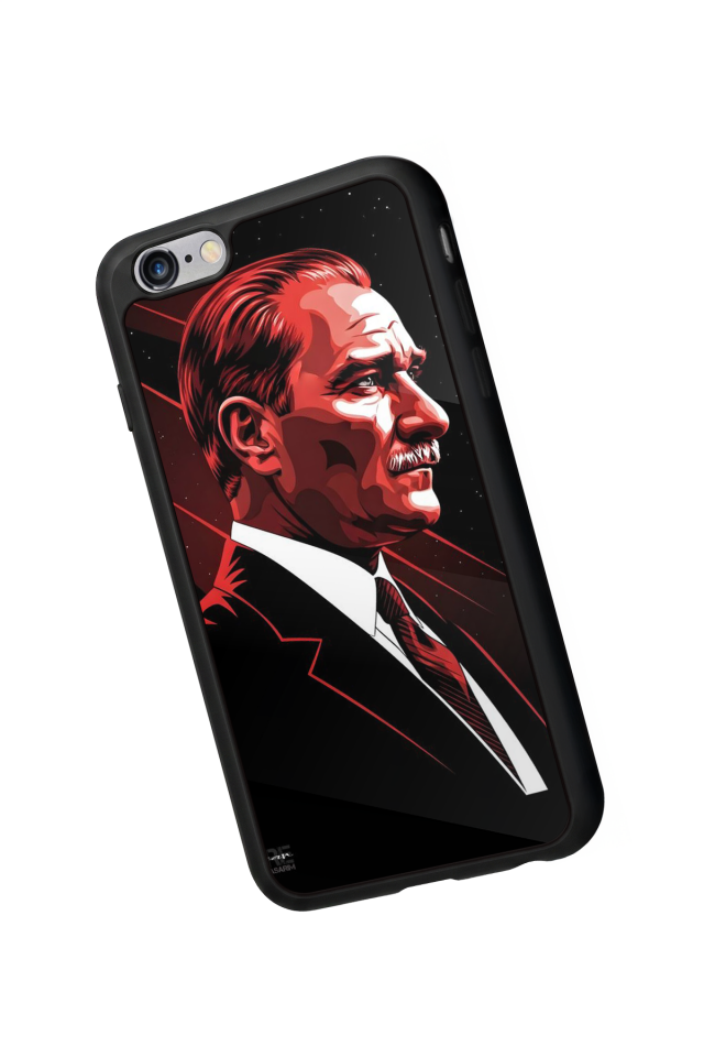 iPhone 6 Plus Uyumlu Mustafa Kemal Ataturk Tasarımlı Glossy Premium Kılıf
