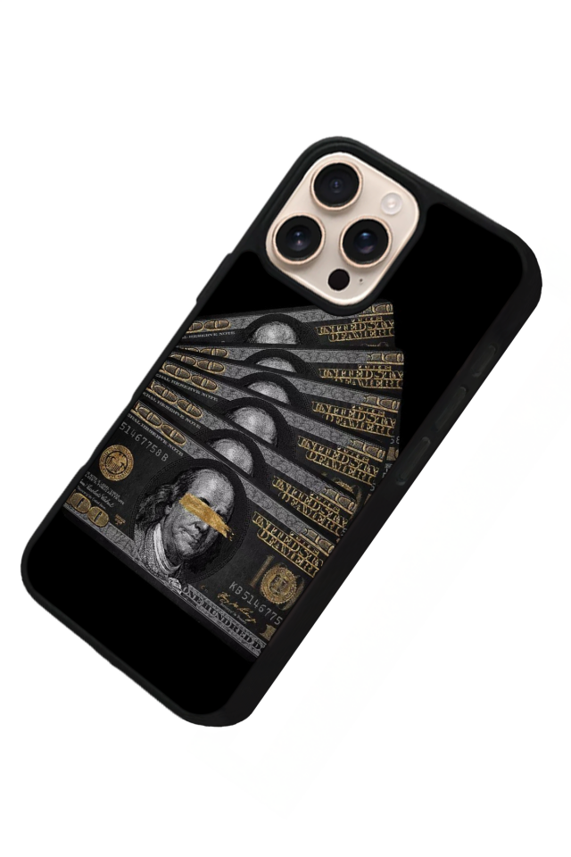 iPhone 16 Pro Uyumlu Para Tasarımlı Glossy Premium Kılıf