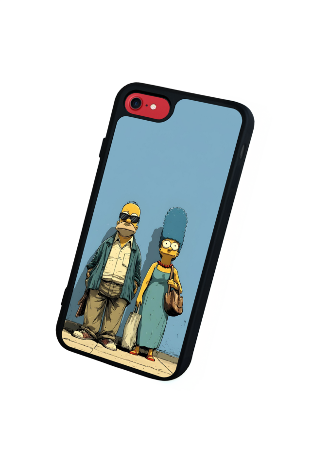 iPhone 7 Uyumlu The Simpsons Tasarımlı Glossy Premium Kılıf
