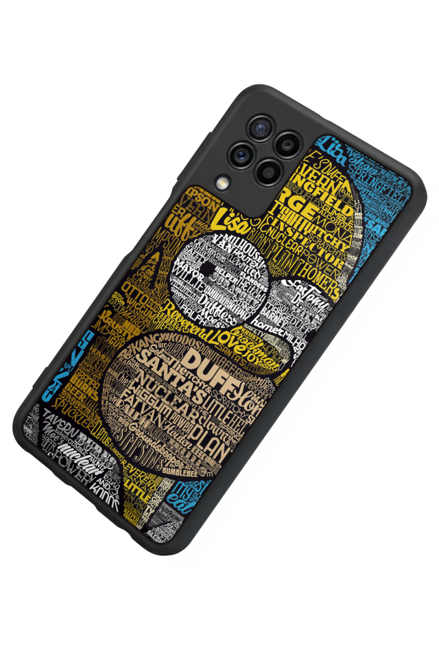 Samsung Galaxy M32 Uyumlu The Simpsons Tasarımlı Glossy Premium Kılıf