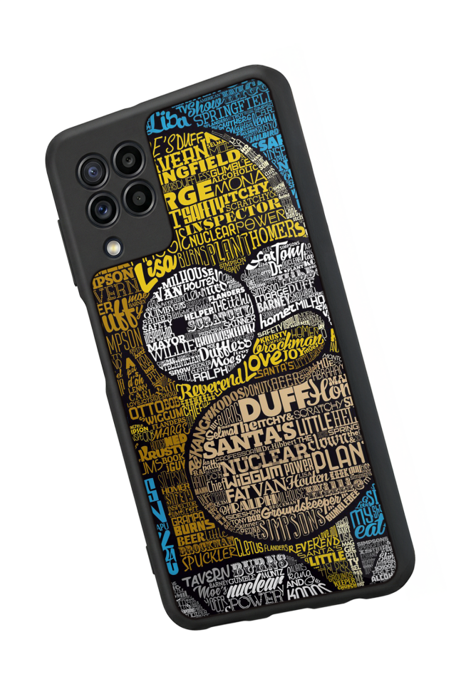 Samsung Galaxy M32 Uyumlu The Simpsons Tasarımlı Glossy Premium Kılıf