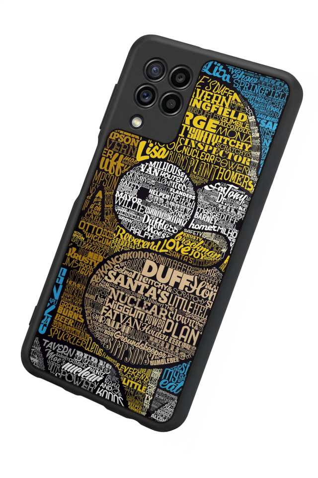 Samsung Galaxy M32 Uyumlu The Simpsons Tasarımlı Glossy Premium Kılıf