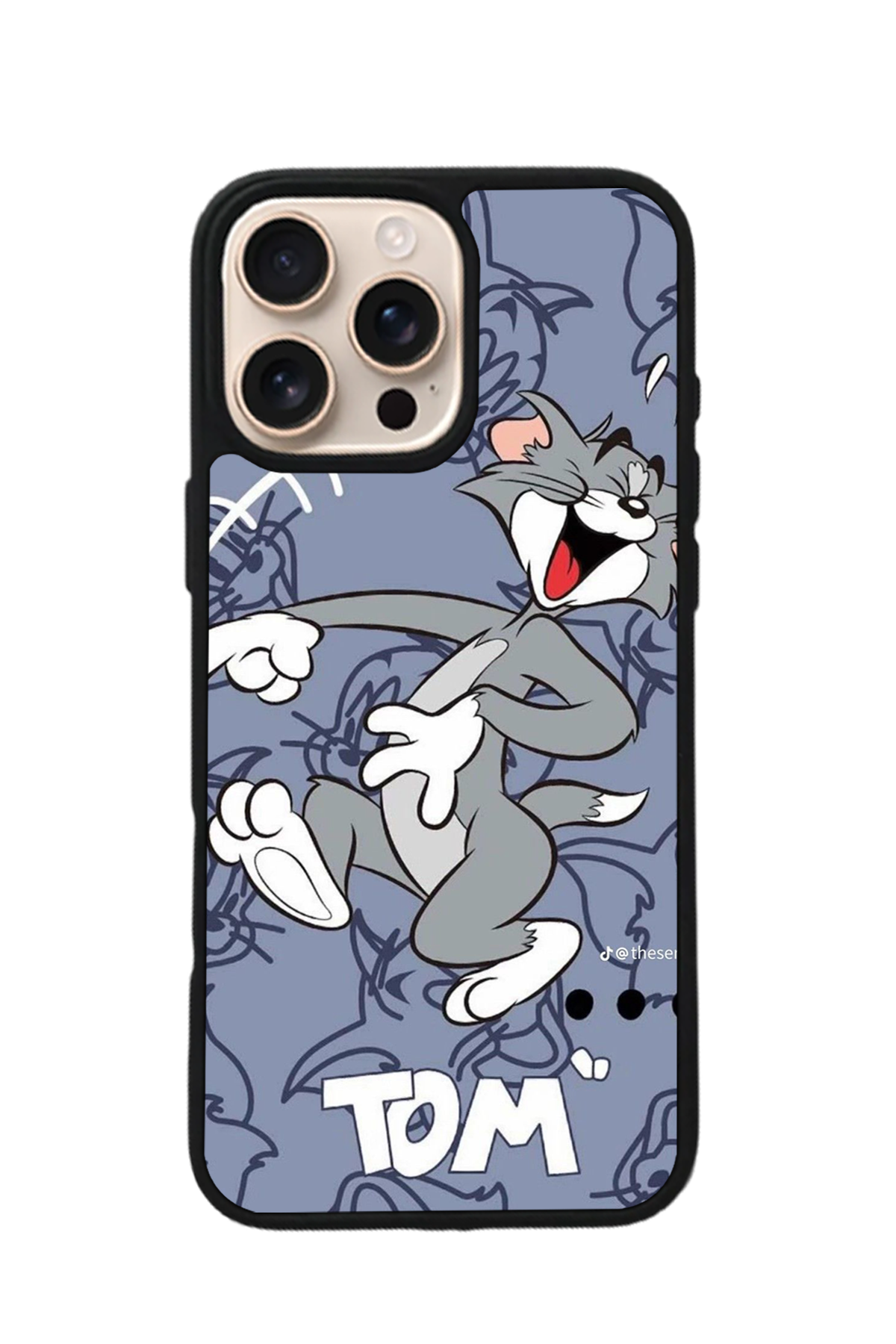 iPhone 14 Pro Max Uyumlu Tom And Jerry Tasarımlı Glossy Premium Kılıf