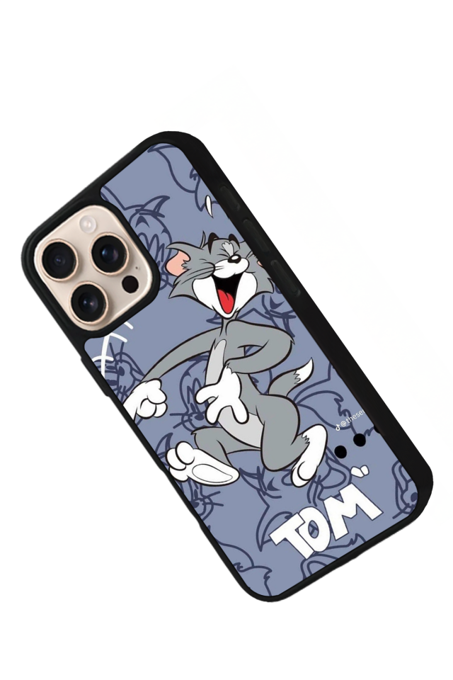 iPhone 14 Pro Max Uyumlu Tom And Jerry Tasarımlı Glossy Premium Kılıf
