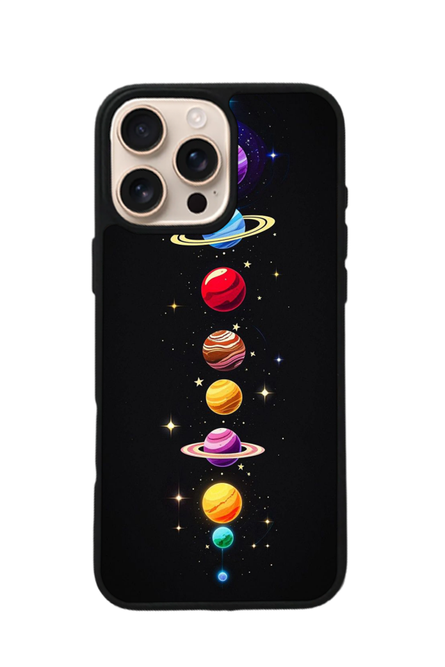 iPhone 16 Pro Max Uyumlu Uzay Tasarımlı Glossy Premium Kılıf