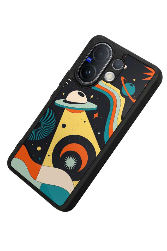 Vivo V60 Uyumlu Uzay Tasarımlı Glossy Premium Kılıf