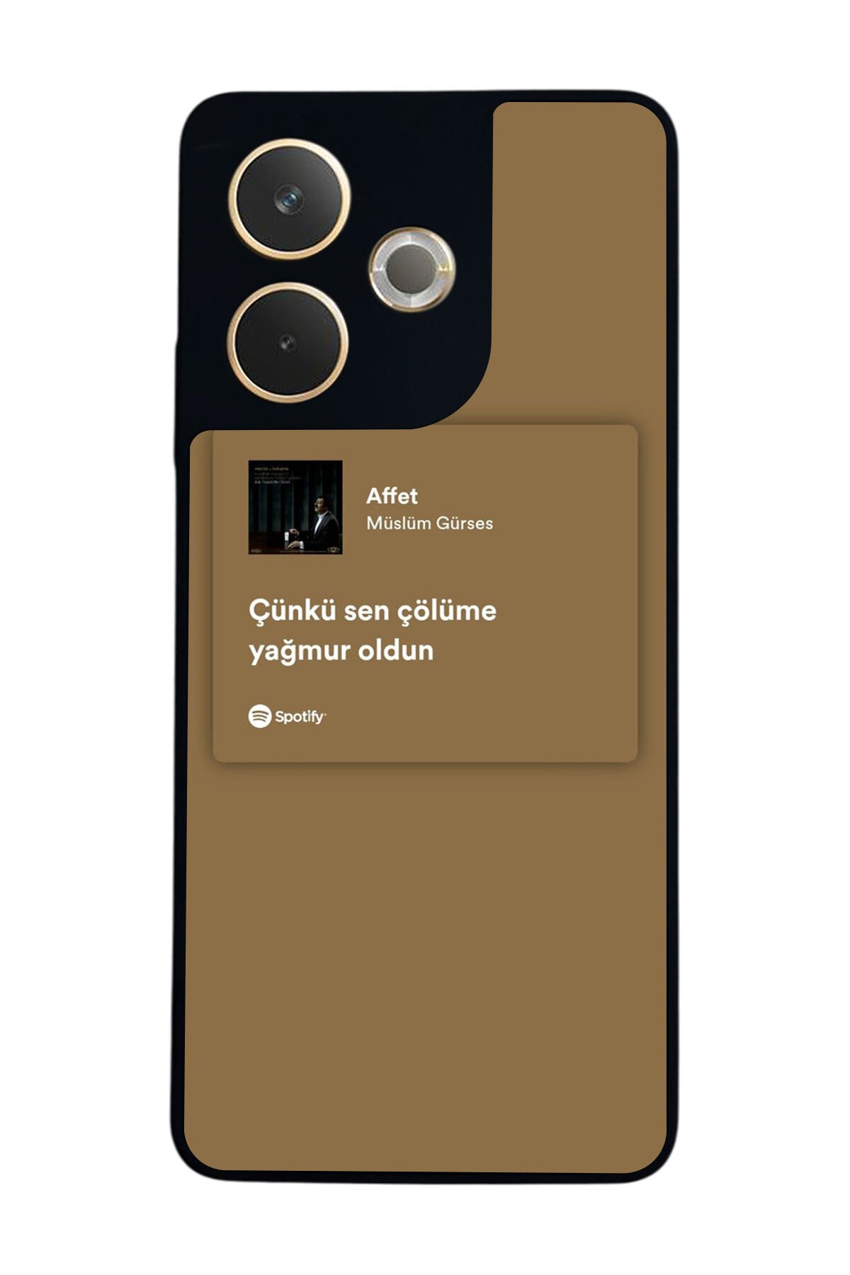 Oppo A5 Pro Uyumlu Sarki Sozleri Tasarımlı Glossy Premium Kılıf
