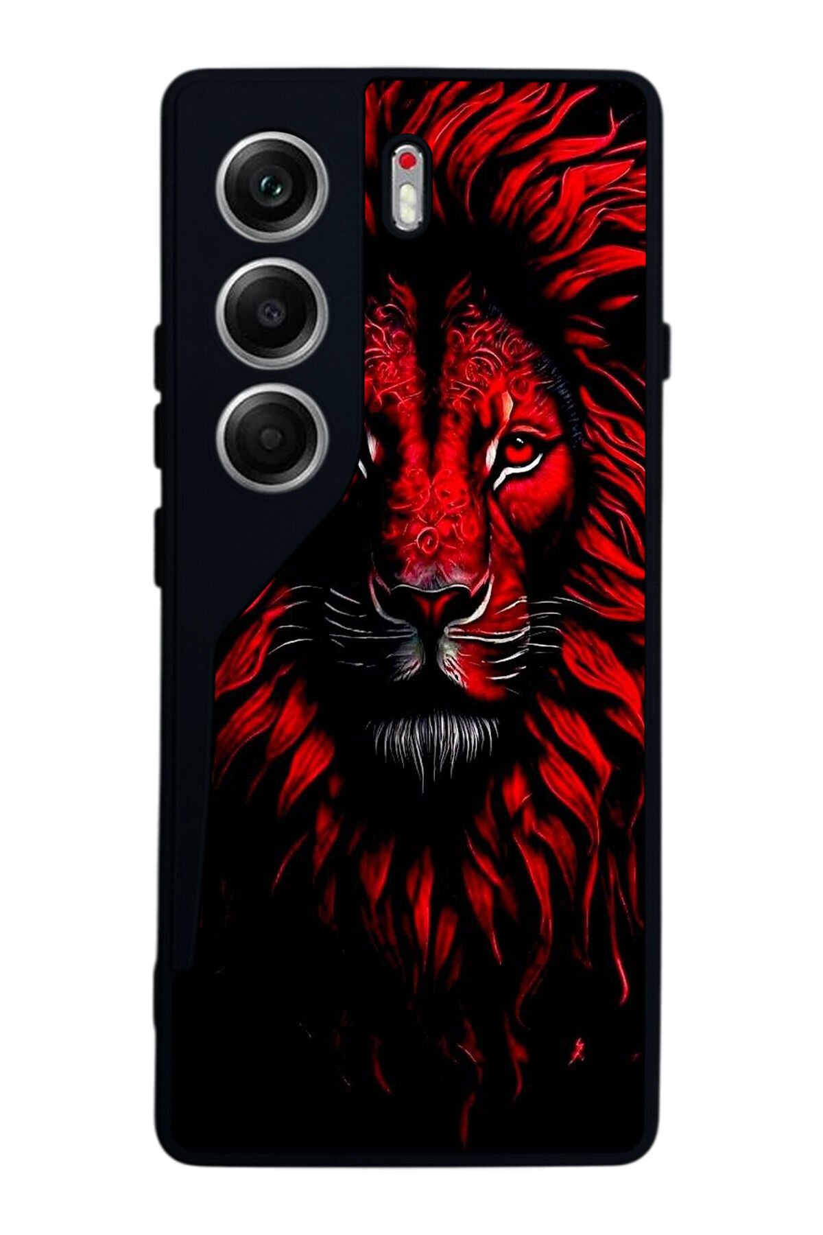 Tecno Camon 40 Uyumlu Aslan Tasarımlı Glossy Premium Kılıf