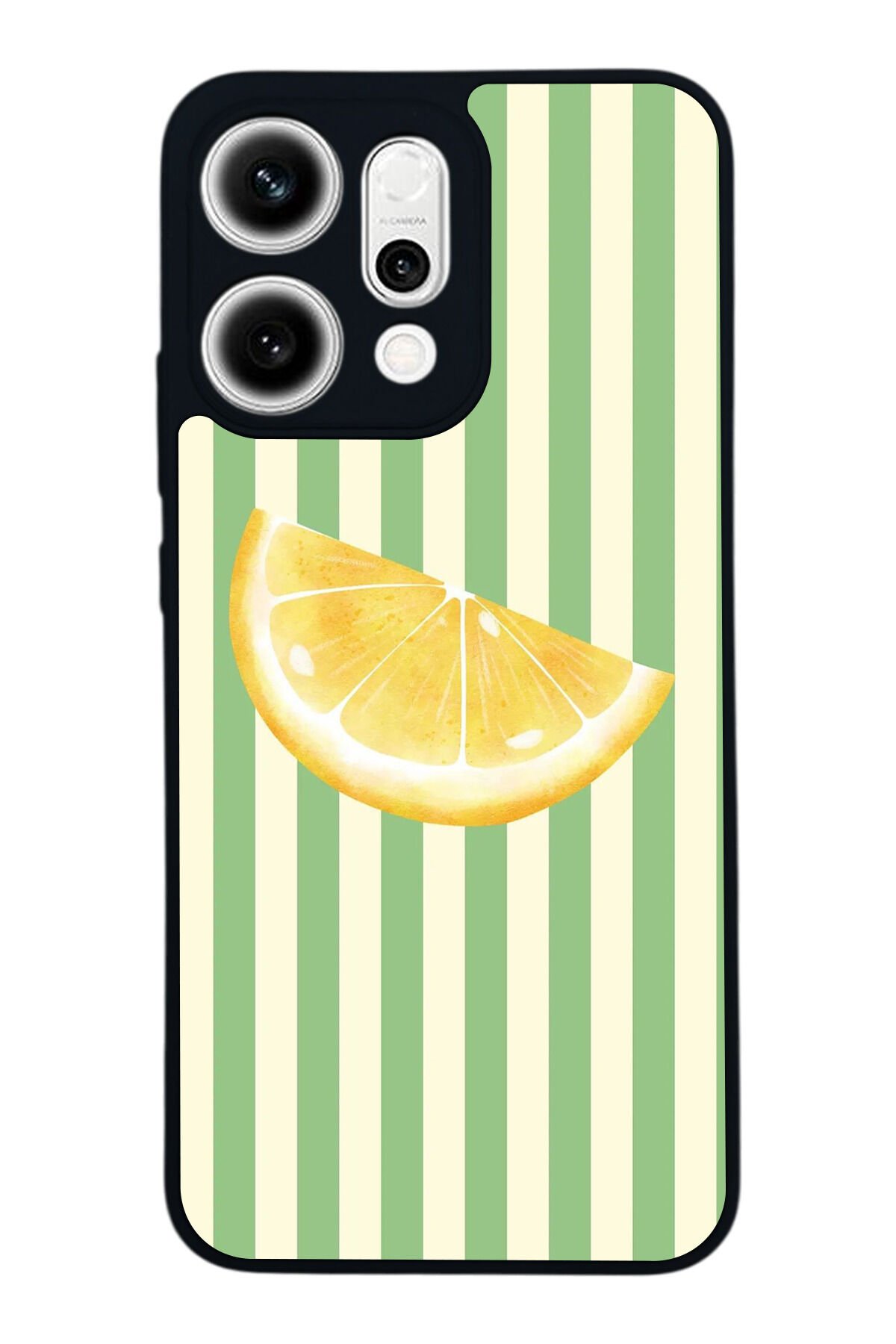 Oppo Reno 14 Uyumlu Limon Tasarımlı Glossy Premium Kılıf