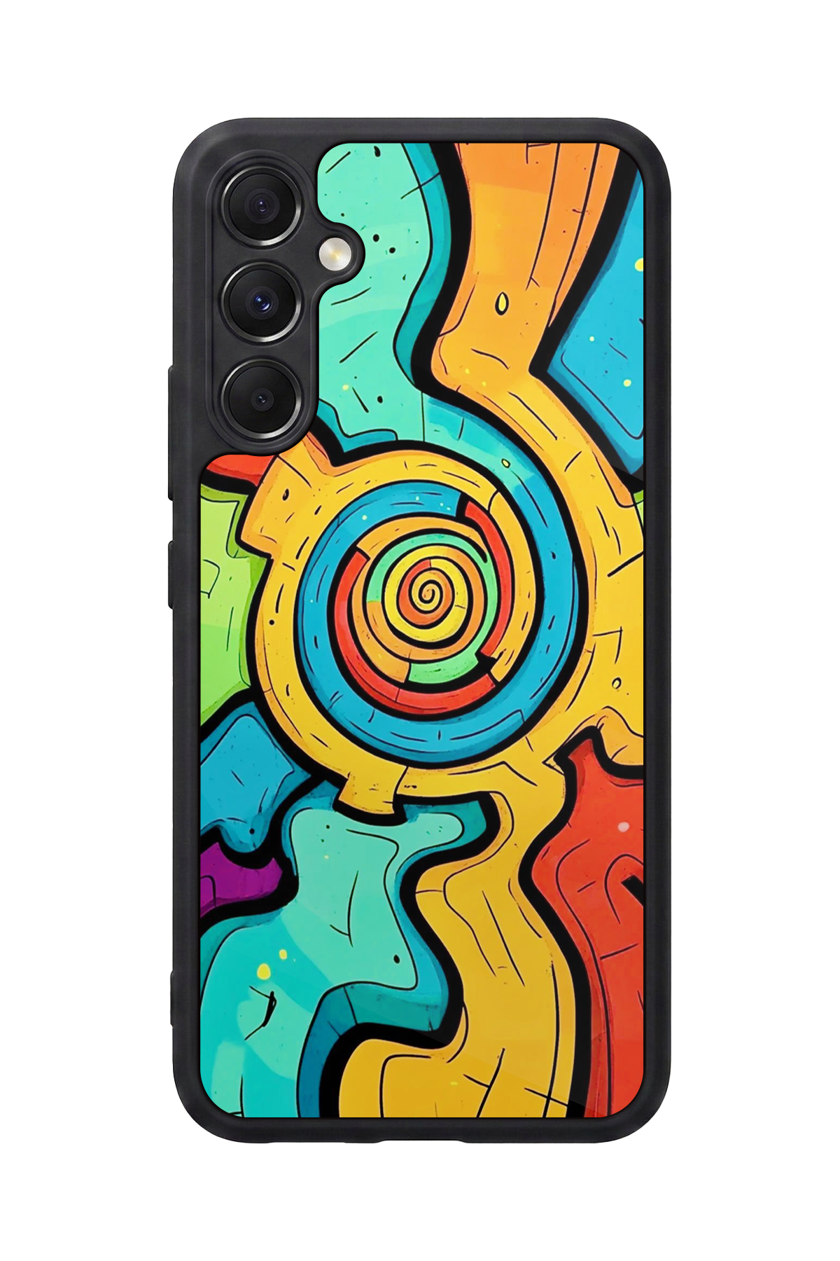 Samsung Galaxy A34 Uyumlu Abstract Tasarımlı Glossy Premium Kılıf