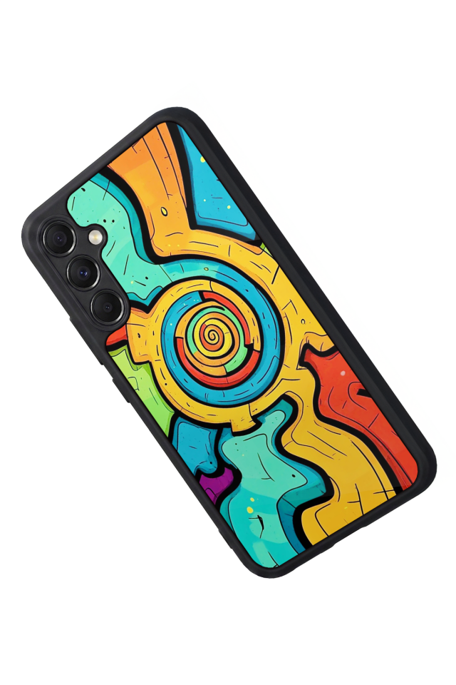 Samsung Galaxy A34 Uyumlu Abstract Tasarımlı Glossy Premium Kılıf