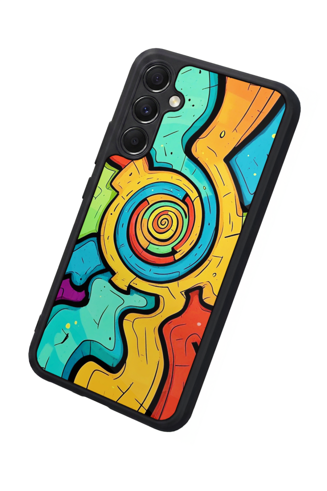 Samsung Galaxy A34 Uyumlu Abstract Tasarımlı Glossy Premium Kılıf