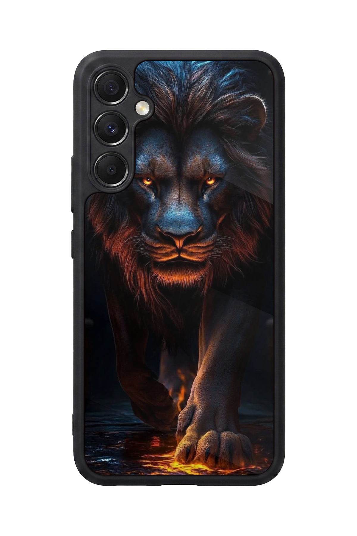 Samsung Galaxy M34 Uyumlu Aslan Tasarımlı Glossy Premium Kılıf