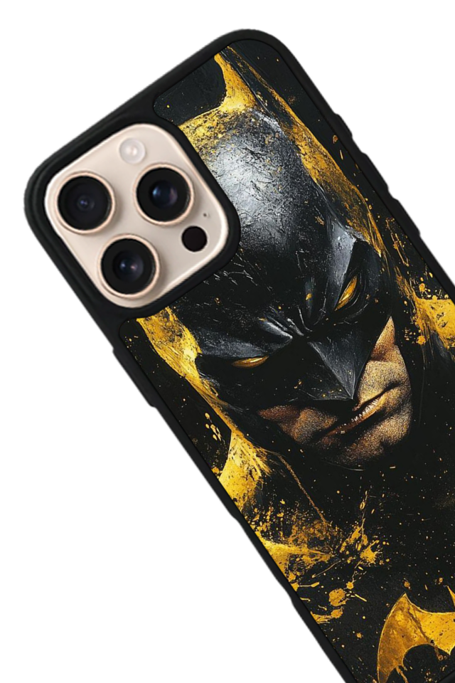 iPhone 15 Pro Max Uyumlu Batman Tasarımlı Glossy Premium Kılıf
