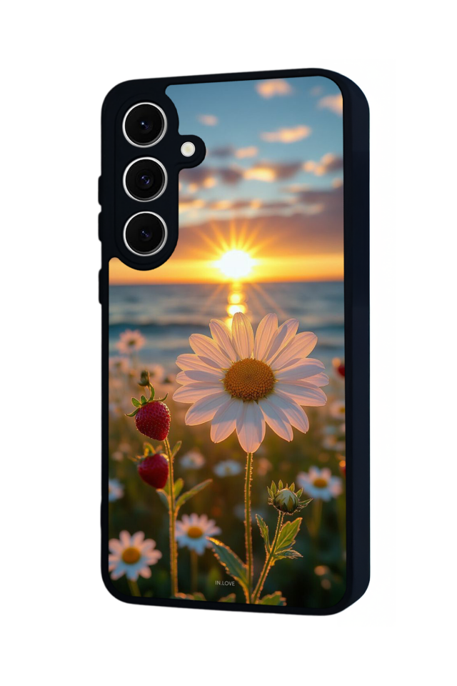 Samsung Galaxy A16 Uyumlu Cicek Tasarımlı Glossy Premium Kılıf