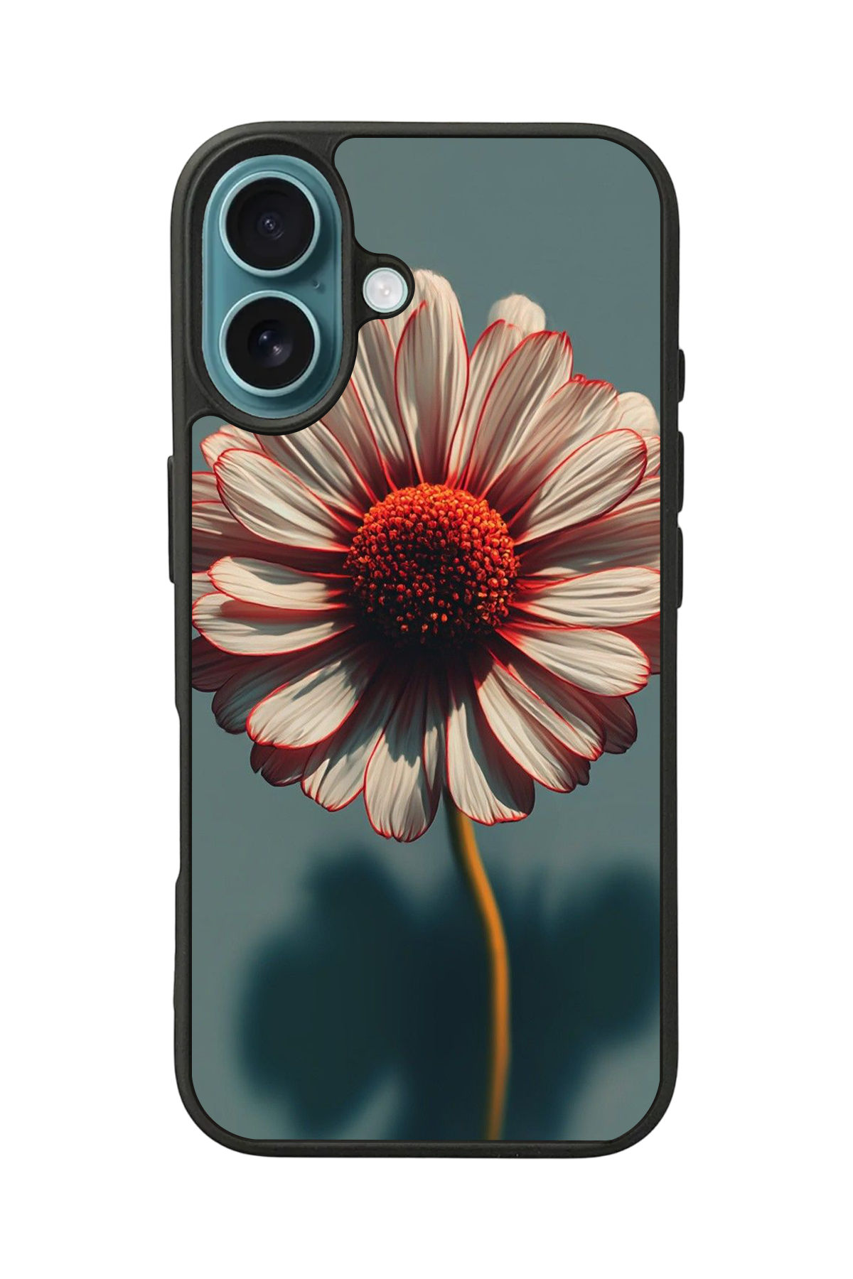 iPhone 16 Uyumlu Cicek Tasarımlı Glossy Premium Kılıf