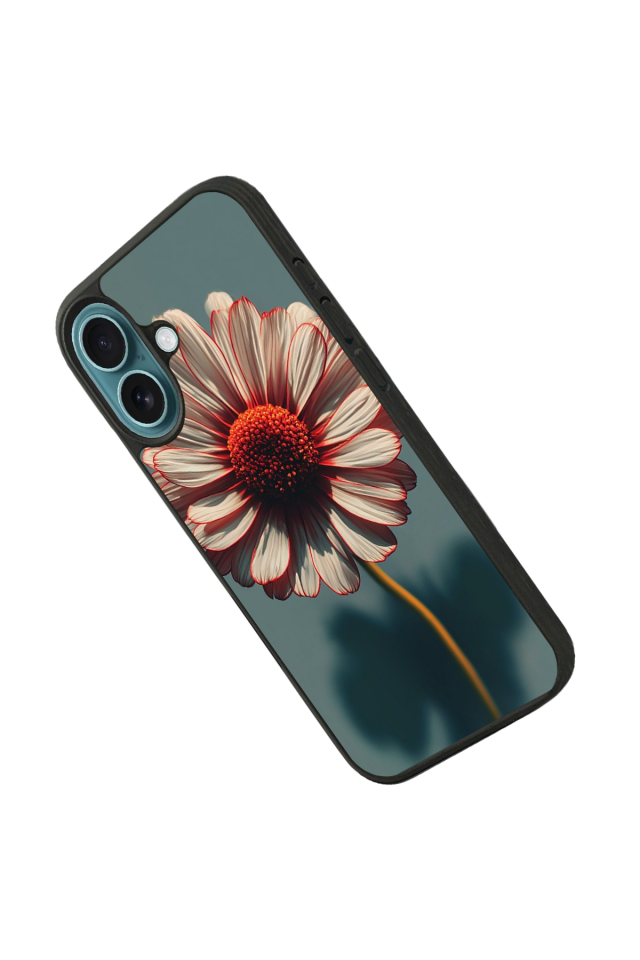 iPhone 16 Uyumlu Cicek Tasarımlı Glossy Premium Kılıf