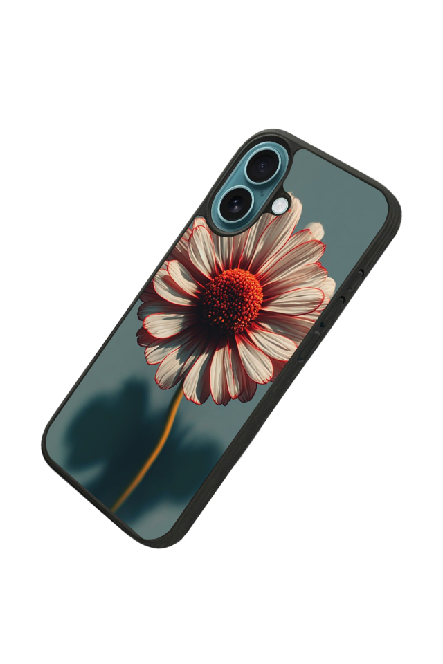 iPhone 16 Uyumlu Cicek Tasarımlı Glossy Premium Kılıf