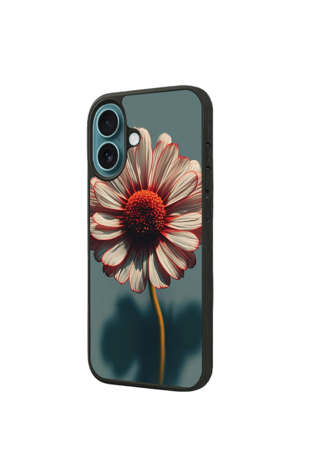 iPhone 16 Uyumlu Cicek Tasarımlı Glossy Premium Kılıf