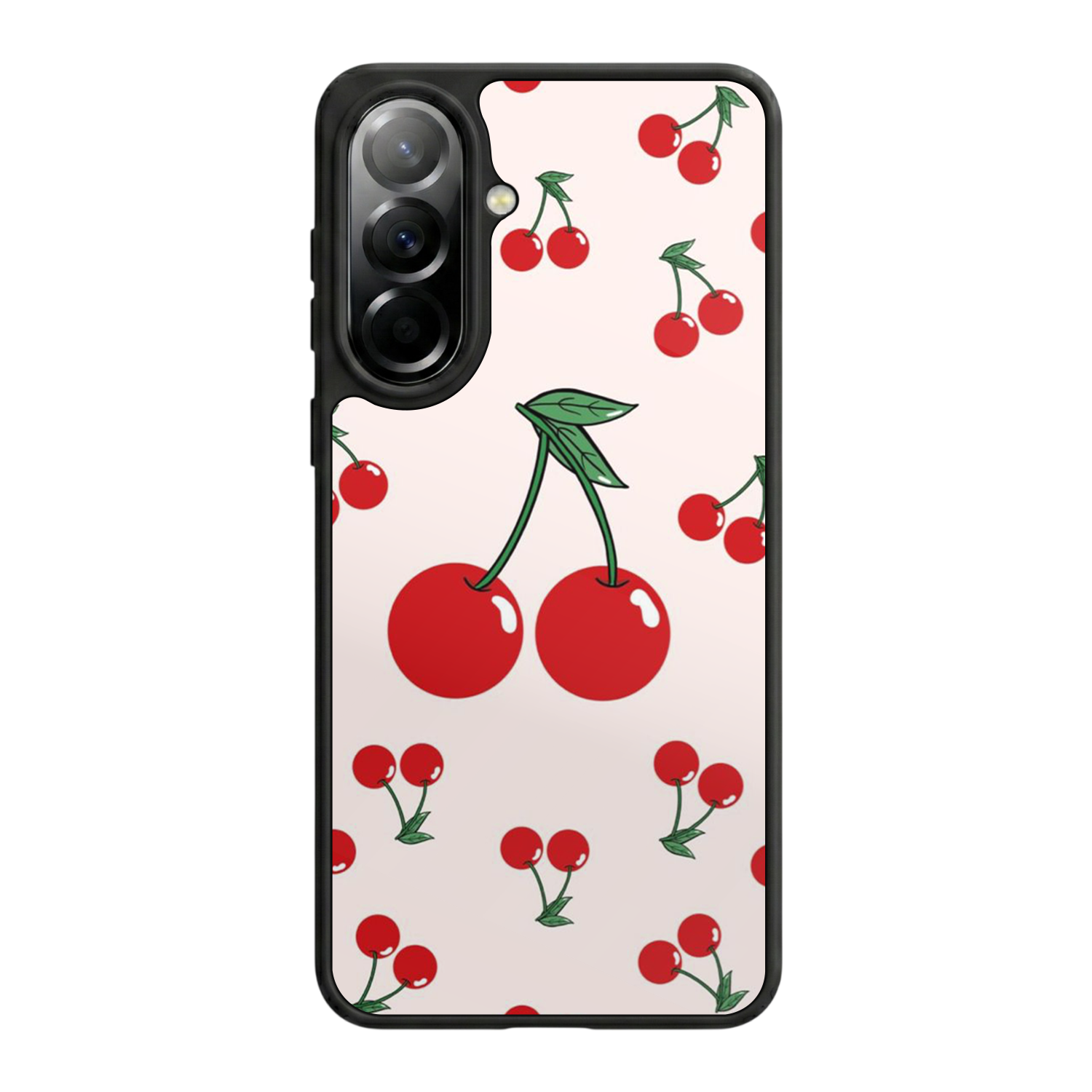 Samsung Galaxy A57 Uyumlu Kiraz Tasarımlı Glossy Premium Kılıf