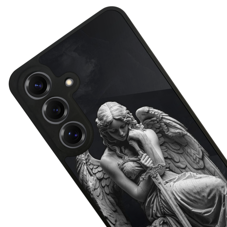 Samsung Galaxy S25 Uyumlu Melek Tasarımlı Glossy Premium Kılıf