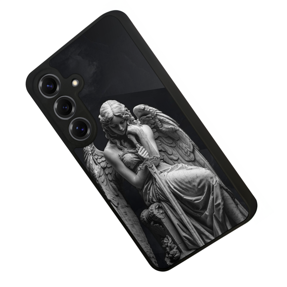 Samsung Galaxy S25 Uyumlu Melek Tasarımlı Glossy Premium Kılıf