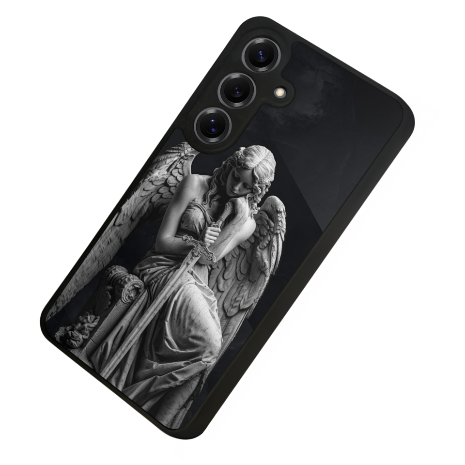 Samsung Galaxy S25 Uyumlu Melek Tasarımlı Glossy Premium Kılıf