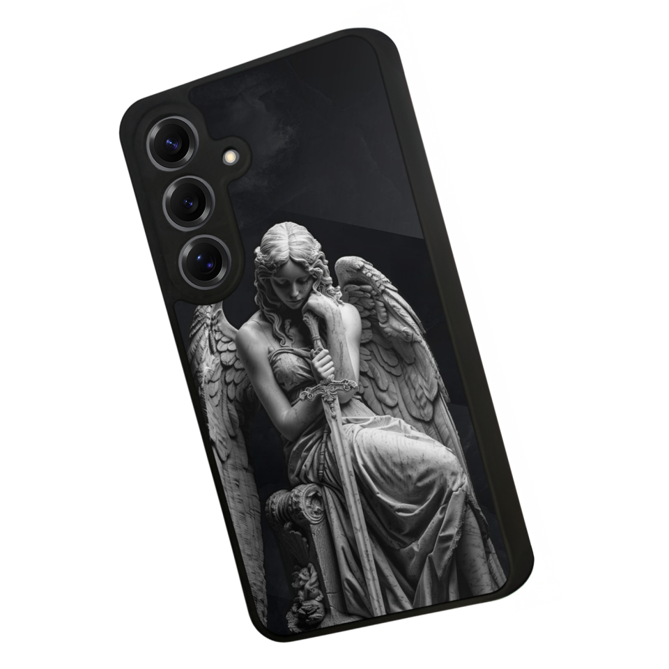 Samsung Galaxy S25 Uyumlu Melek Tasarımlı Glossy Premium Kılıf