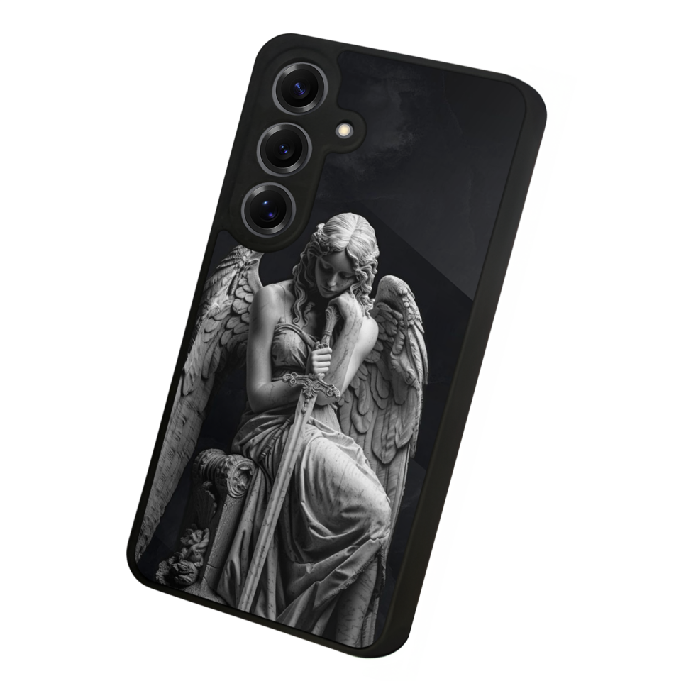 Samsung Galaxy S25 Uyumlu Melek Tasarımlı Glossy Premium Kılıf