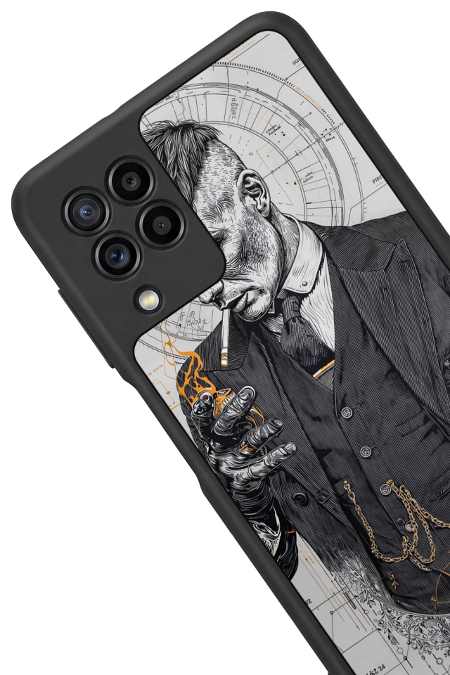 Samsung Galaxy M22 Uyumlu Peaky Blinders Tasarımlı Glossy Premium Kılıf