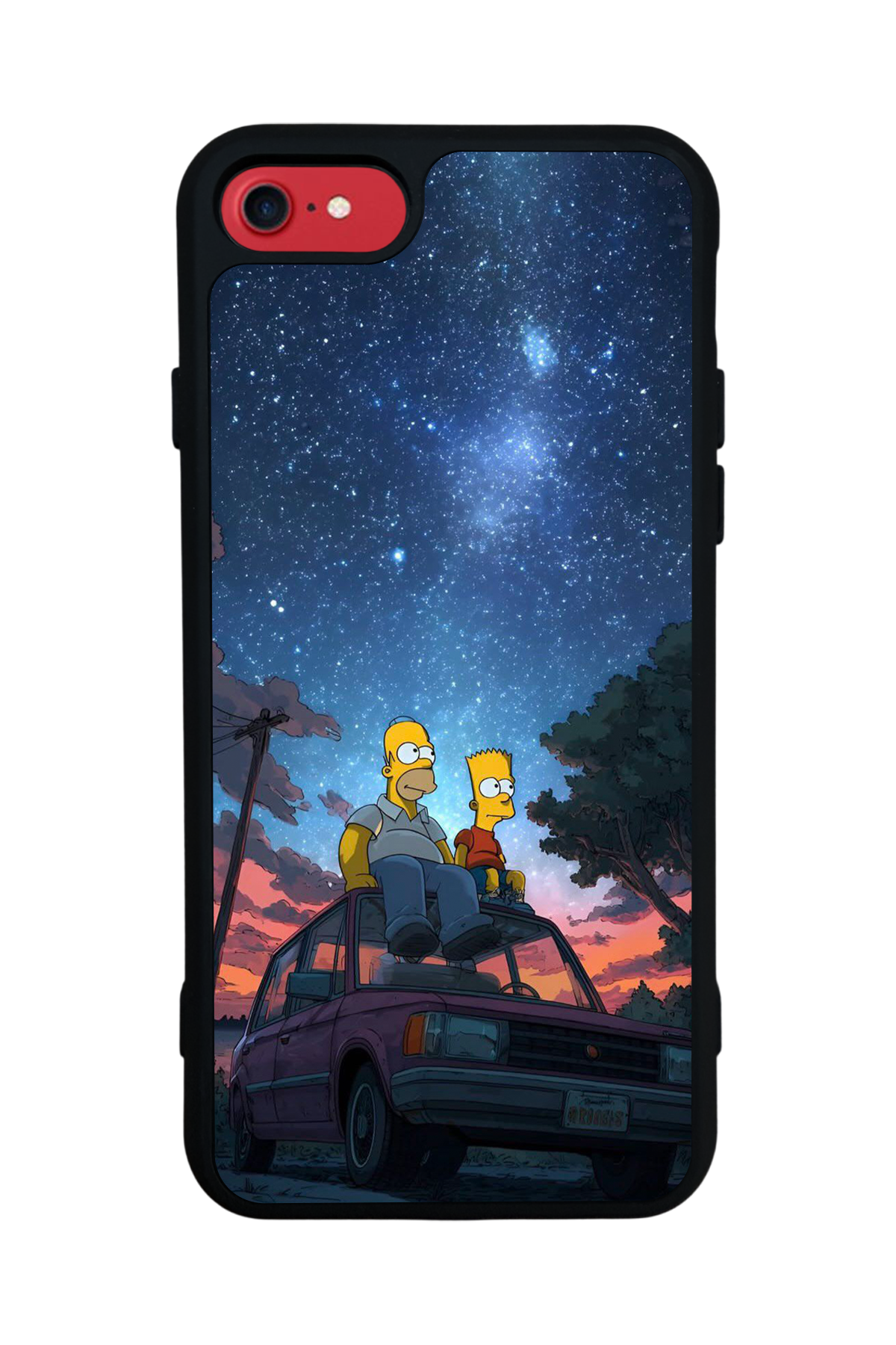 iPhone 7 Uyumlu The Simpsons Tasarımlı Glossy Premium Kılıf