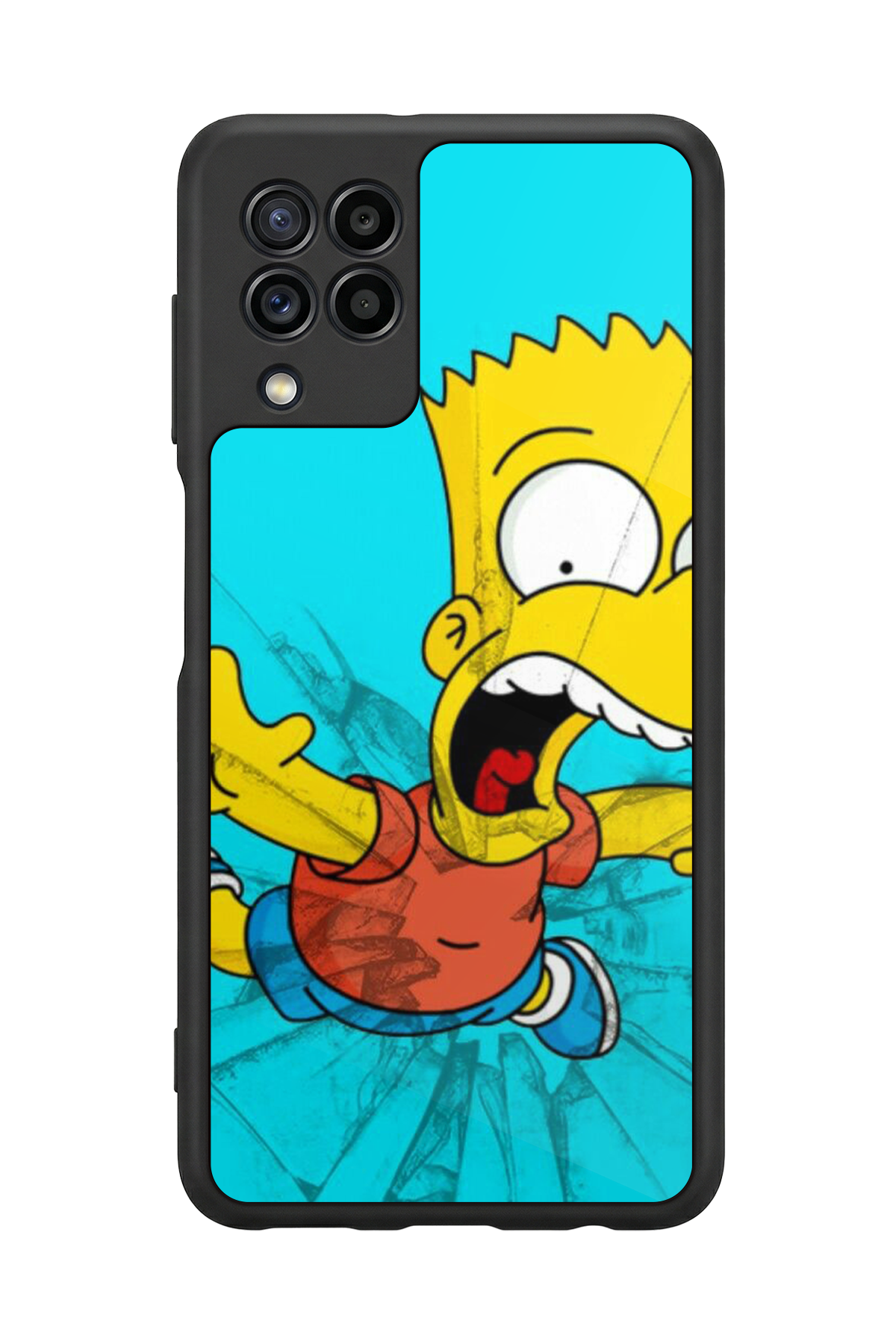 Samsung Galaxy M32 Uyumlu The Simpsons Tasarımlı Glossy Premium Kılıf