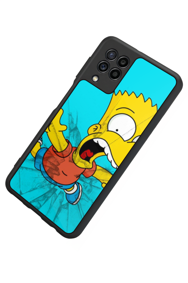 Samsung Galaxy M32 Uyumlu The Simpsons Tasarımlı Glossy Premium Kılıf