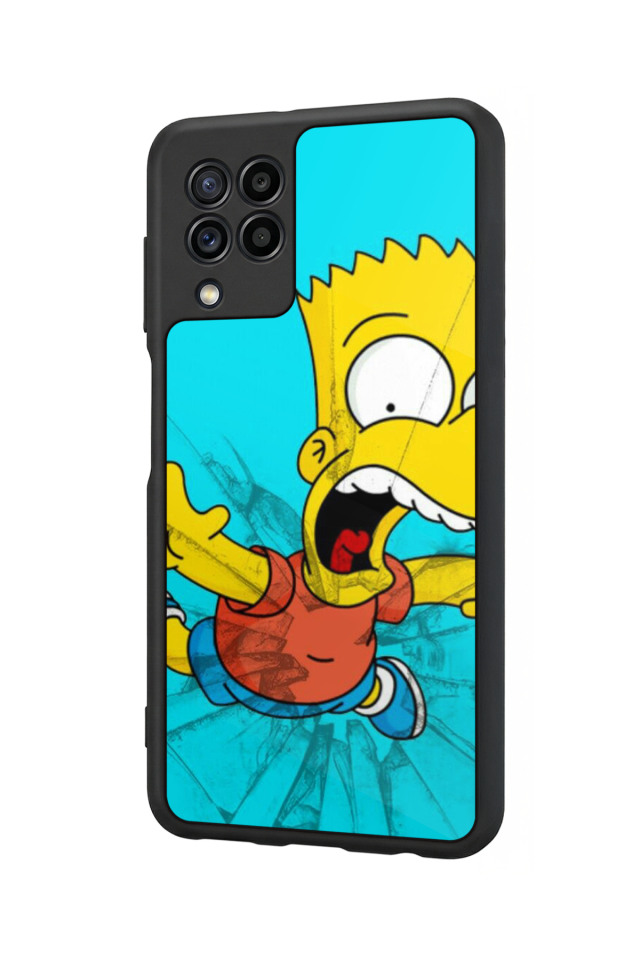 Samsung Galaxy M32 Uyumlu The Simpsons Tasarımlı Glossy Premium Kılıf
