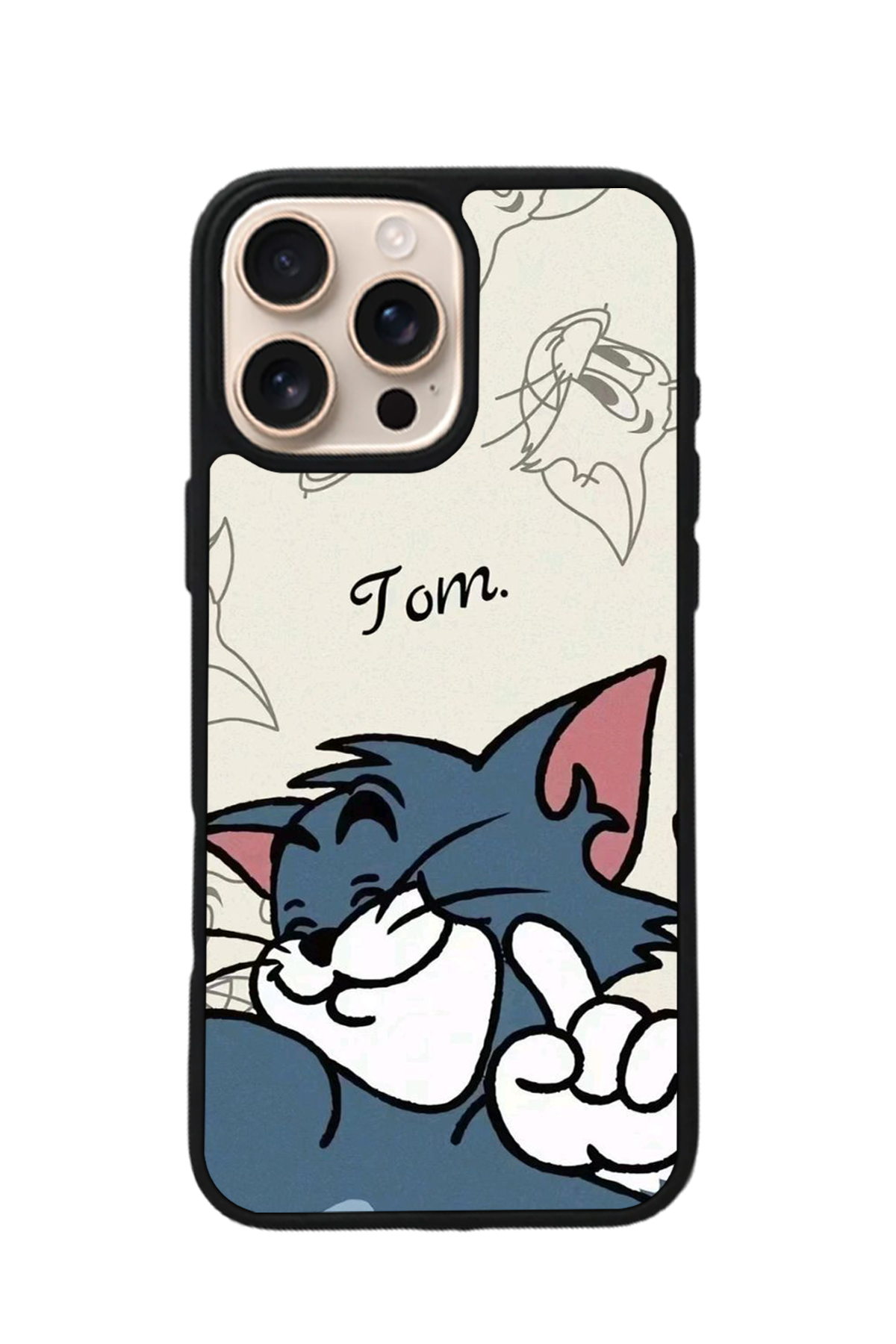 iPhone 14 Pro Max Uyumlu Tom And Jerry Tasarımlı Glossy Premium Kılıf