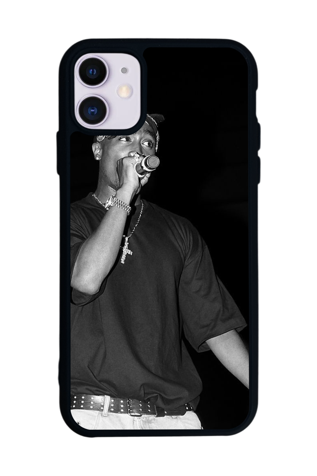 iPhone 11 Uyumlu Tupac Tasarımlı Glossy Premium Kılıf