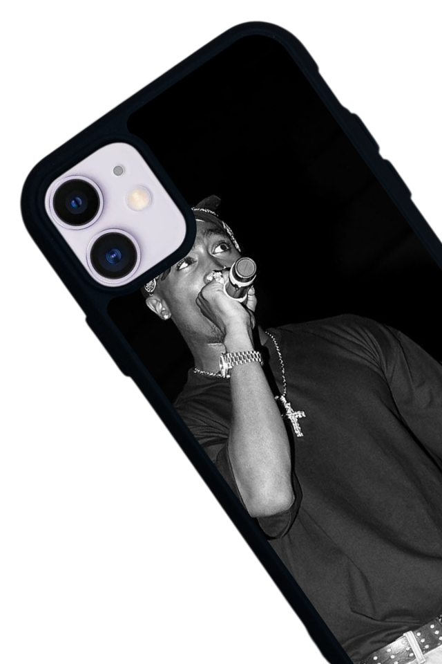 iPhone 11 Uyumlu Tupac Tasarımlı Glossy Premium Kılıf