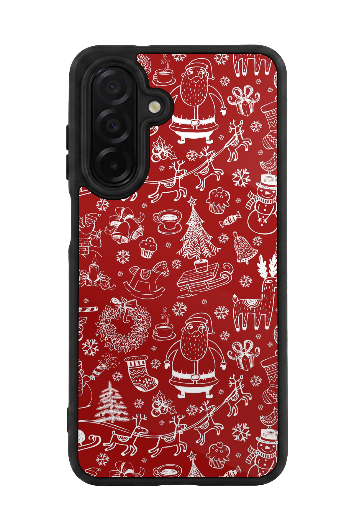 Samsung Galaxy A36 Uyumlu Yilbasi Christmas Tasarımlı Glossy Premium Kılıf
