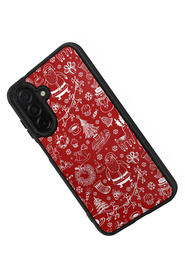 Samsung Galaxy A36 Uyumlu Yilbasi Christmas Tasarımlı Glossy Premium Kılıf