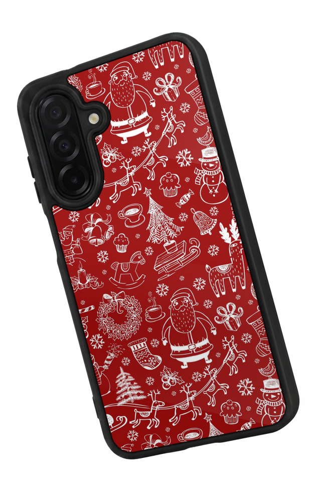 Samsung Galaxy A36 Uyumlu Yilbasi Christmas Tasarımlı Glossy Premium Kılıf