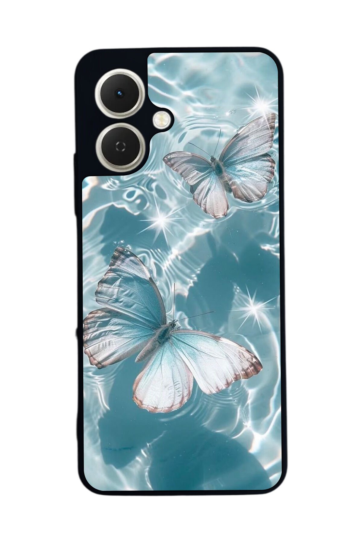 Tecno Spark GO 2 Uyumlu Kelebek Tasarımlı Glossy Premium Kılıf