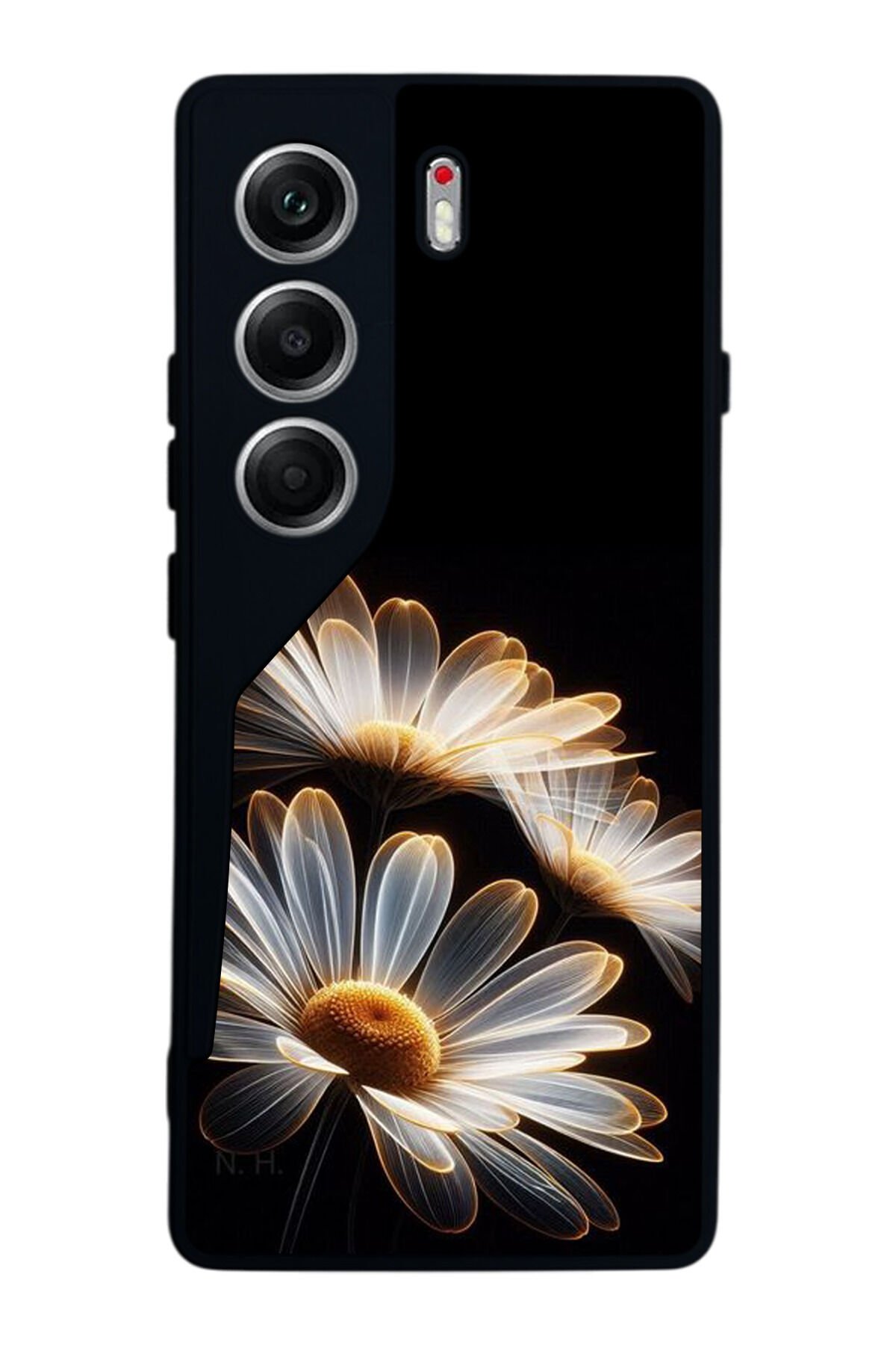 Tecno Camon 40 Uyumlu Cicek Tasarımlı Glossy Premium Kılıf